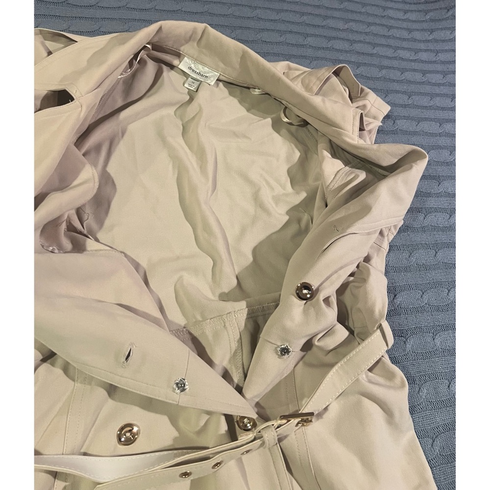 DressBarb Beige Trench Belted Dress - Picture 6 of 9